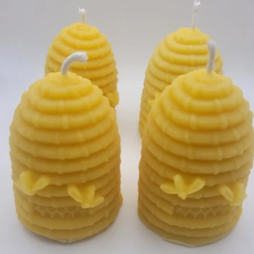 Bienenkorb Adventkranz Kerzen  – 4er Set