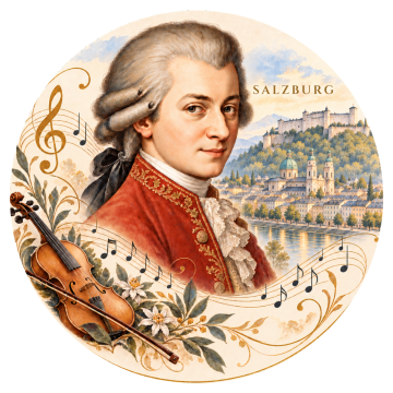 Mozart-Nachtmusik -7 Stück Teelichter