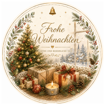 Weihnachts-Teelichter aus 100 % Bienenwachs, 7er-Set