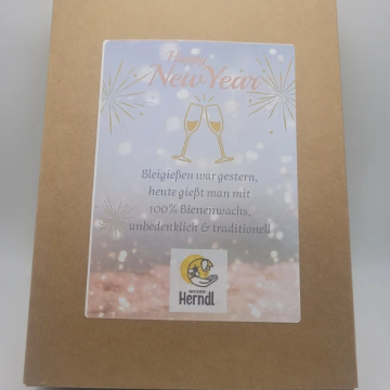 Silvesterparty-Box – Bleigießen mit Bienenwachs