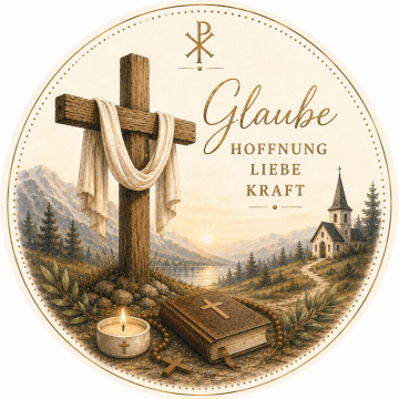 Lichter der Hoffnung – 4 Teelichter mit Kreuzmotiv