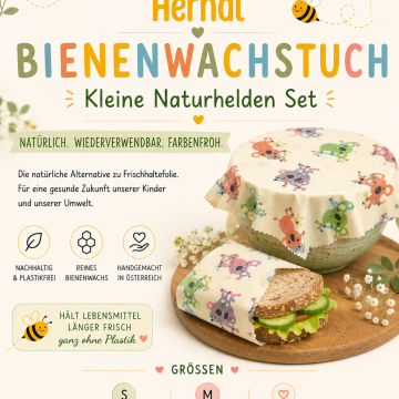 2er Set BWT Kids "Kleine Helden" Motiv Koala (15x15 + 20x20)