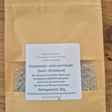 Räuchersand 40 g – zum Räuchern mit Bienenwachs-Teelichtern