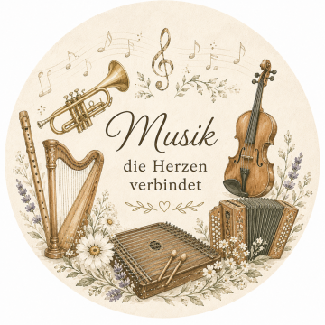 Musik mit Herz Bienenwachs-Teelichter – 7 Stück