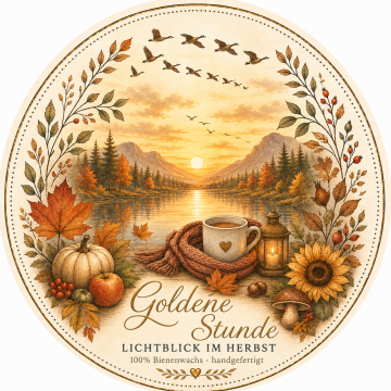 Herbst - Goldene Stunde 7 Stück Teelichter