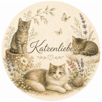 Katzenliebe Bienenwachs-Teelichter  – 7 Stück