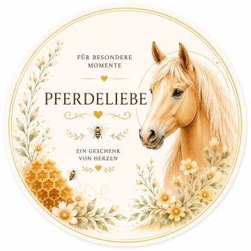 Pferdeliebe Bienenwachs-Teelichter7 Stück